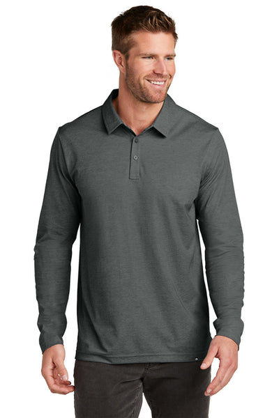 TravisMathew Oceanside Heather Long Sleeve Polo (TM1MZ343)