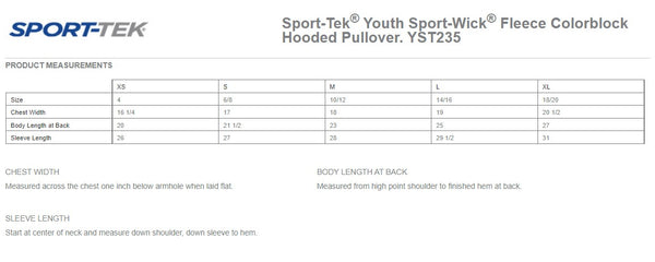 Miami Gamblers - Sport-Tek® Youth Sport-Wick® Fleece Colorblock Hooded Pullover. (YST235)
